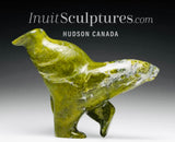 12" SIGNATURE  Dancing Bear by Ashevak Adla *Tour de Force*