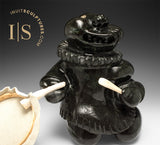 VINTAGE 10" Drum Dancer by Joanie Saittuq *Show Me Your Teeth*