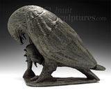 VINTAGE 14" Hawk with Catch  by Joe Kidlapik *Amuse Bouche*