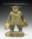 VINTAGE 7" Eskimo Hunter by Simeonie Aqpiq *A Good Day*