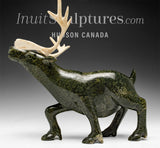 VINTAGE 9" Caribou by Isaaci Etidloie *On Bended Knee*