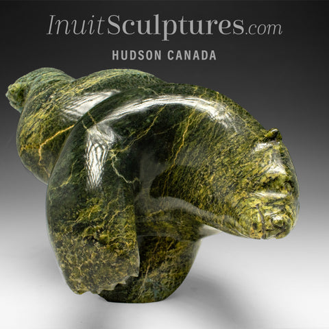 11" 2 Way Dancing/Diving Bear by Isaaci Petaulassie *Headfirst*