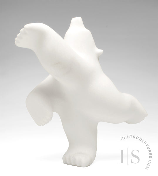 13" Limited Edition Dancing Bear by Johnny Manning (Italian Marble) *Ghost*