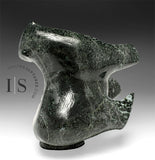 10” SIGNATURE Arched Back Dancing Bear by Nuna Parr *Black Opal* WITHIN REACH$$