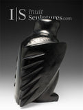 9" SIGNATURE Perfectly Polished Owl by Sam Qiatsuk *Black Licorice*