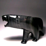 10" Black Bear with Teeth by Johnassie Ippak