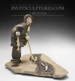 11"  Fisherman by Moses Kamookak Gjoa Haven *Moses*