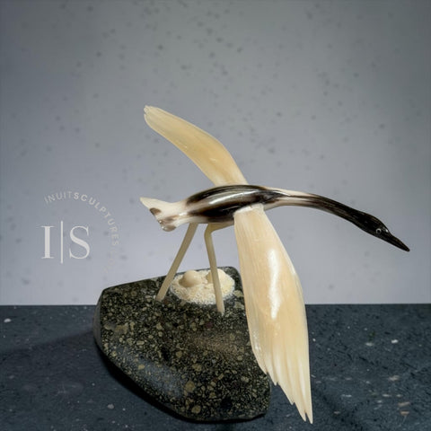 RESERVED** 9” Crane Bird by Derrald Taylor
