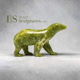 VINTAGE 7" Green Walking Bear by Henry Evaluardjuk *Homeward*