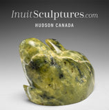 6" Reclining Seal by the late Suati Qimirpik *Tummy Rub* EXHIBITION PIECE AUG 14