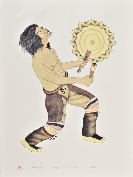 1994 EXHAUSTED DRUMMER by Kananginak Pootoogook