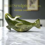 8" Beluga Whale by Pits Qimirpik *Thyme* EXHIBITION PIECE AUG 14