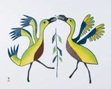 VINTAGE 1981 BIRDS AND MOSQUITOES, KUDJUAKJUK MARY QAYUARYUK (1908-1982)