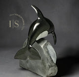 10" SIGNATURE Orca Whale by Derrald Taylor *Jumping the Hurdle*
