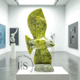 8" SIGNATURE Eagle with Fish by Pits Qimirpik *FIFA II* EXHIBITION PIECE AUG 14