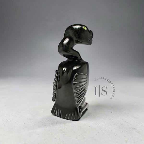 Oiseau Spirit à long cou de 15 pouces par le maître sculpteur Toonoo Sharky *Intrepid*