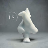 13" Limited Edition Dancing Bear by Johnny Manning (Italian Marble)