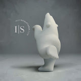 13" Limited Edition Dancing Bear by Johnny Manning (Italian Marble)