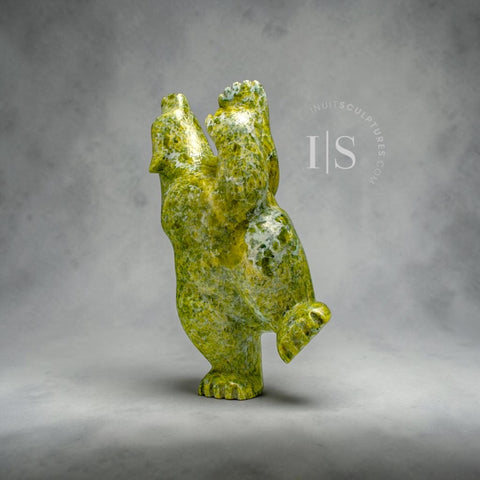 14" Dancing Bear by Ottokie Samayualie *Appleton*