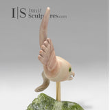 9" Owl in Flight by Toonoo Sharky *Catching The Wind*