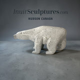 BIG HEARTED  34" Walking Bear by Moe Kolola *Salt & Pepper*
