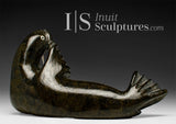VINTAGE 10” Basking Walrus by Nuveeya Aipellee *Worshipping the Sun*