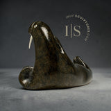 VINTAGE 10” Basking Walrus by Nuveeya Aipellee *Worshipping the Sun*