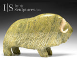 RESERVED** VINTAGE 9" Muskox by Seepee Ipeeli *Goldie*