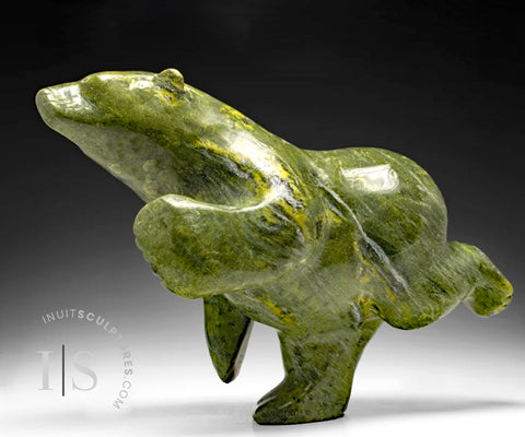 19" Final Masterpiece - Rare Running Bear by Nuna Parr Gorgeous Dancing Bear