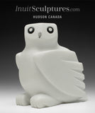 Chouette Harfang de 8 po par Sam Qiatsuk *Crème glacée à la vanille*