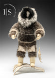 14" Inuit Fisherman by Mikki & Noah Siusangnark *Canada Goose 2.0*