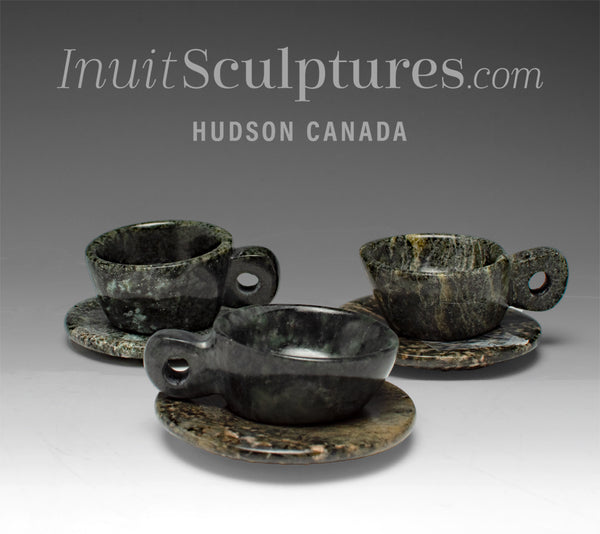 6" Set of Tea Cups by Tapaunagi Qatsiya *Welcome, Neighbour*