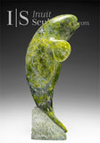 8" Dancing Beluga Whale by Pits Qimirpik *Top of the Morning* EXHIBITION PIECE AUG 14