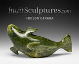 8" Beluga Whale by Pits Qimirpik *Thyme* EXHIBITION PIECE AUG 14