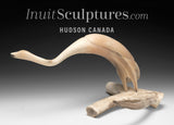 12" Muskox Horn Crane by Buddy Alikamik *Willem*