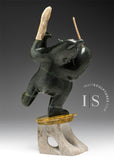 Ours en peluche tambourineur de 10 pouces, par Derrald Taylor *Leader of the Band*