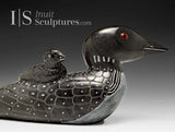 13" SIGNATURE Loon & Chick by Jimmy Iqaluq *Second Mate*