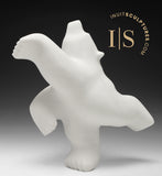 13" Limited Edition Dancing Bear by Johnny Manning (Italian Marble) *Noel*