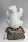 15" Polar Bear Cub on Rock by Paul Malliki *Water Baby* CURATOR'S CHOICE