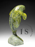 8" Dancing Beluga Whale by Pits Qimirpik *Top of the Morning* EXHIBITION PIECE AUG 14