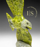 8" SIGNATURE Eagle with Fish by Pits Qimirpik *FIFA II* EXHIBITION PIECE AUG 14