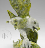 14" SIGNATURE Eagle & Fish by Pits Qimirpik *Laser Precision*