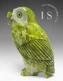 8" SIGNATURE Owl by the Late Pits Qimirpik *Irish Eyes*