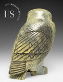 THE VERY LAST ONE 9" SIGNATURE Owl by the Late Pits Qimirpik (1956-2024) *Tawny Girl*