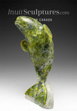 8" Dancing Beluga Whale by Pits Qimirpik *Top of the Morning* EXHIBITION PIECE AUG 14
