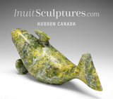 6" Basking Beluga Whale by Pits Qimirpik *Summer* EXHIBITION PIECE AUG 14