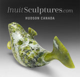 6" Dancing Beluga Whale by Pits Qimirpik *Spider Web* EXHIBITION PIECE AUG 14