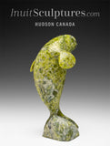 6" Dancing Beluga Whale by Pits Qimirpik *Peacock* EXHIBITION PIECE AUG 14