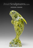 6" Dancing Beluga Whale by Pits Qimirpik *Peacock* EXHIBITION PIECE AUG 14