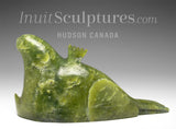 5" Basking Seal by the late Suati Qimirpik *Merlin* EXHIBITION PIECE AUG 14